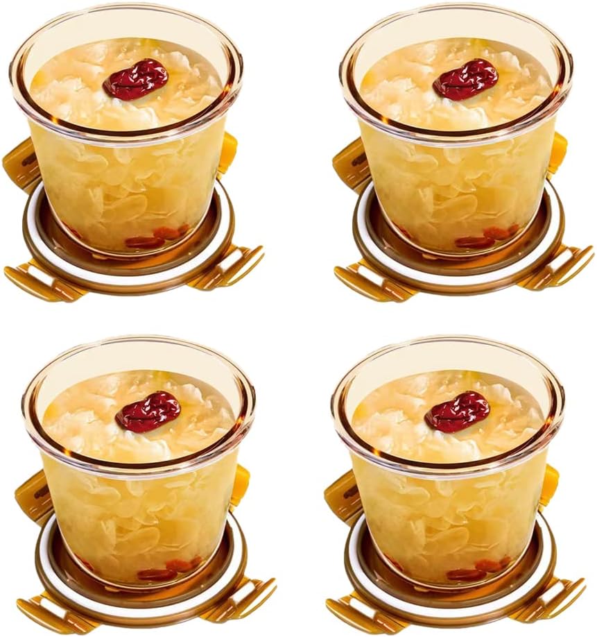 S.ROKE TTAN 3Cup Overnight Oats Containers with Lids