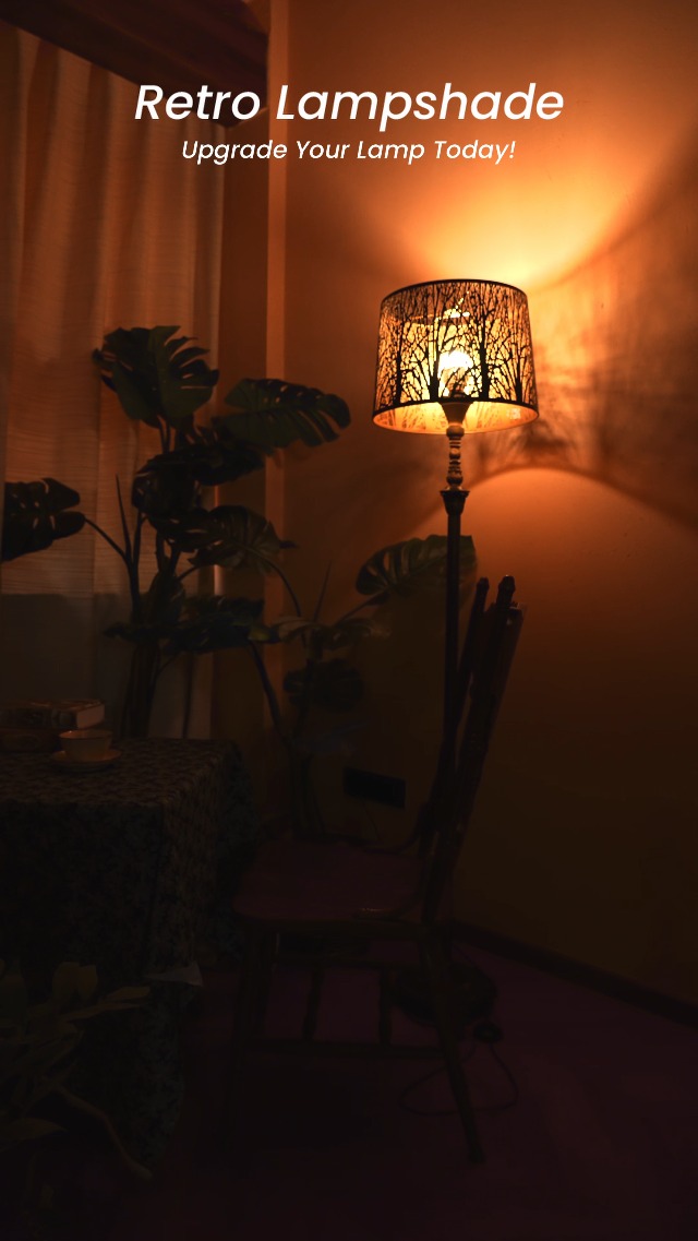 ALUCSET Metal Large Lampshade, Drum Lamp Shade 14