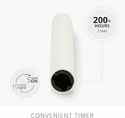 Miniatura 4 de Luminara Velas cónicas sin llama de cera única negra (1 x 9.5 pulgadas), vela LED de llama móvil, cera real sin perfume con función de temporizador