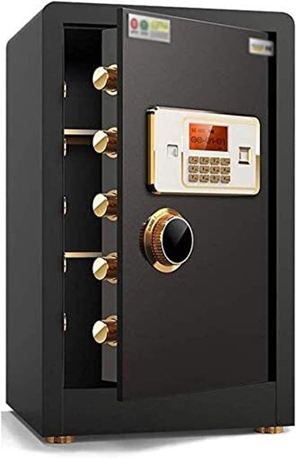 RUWANRO Safe Box Fireproof Waterproof Safe Safes and Money Box Safety Boxes for Home Fireproof Safe and Waterproof Safe Feet Password Safe 60CM Home Password Safe Deposit Box Small Alarm Safe Office M