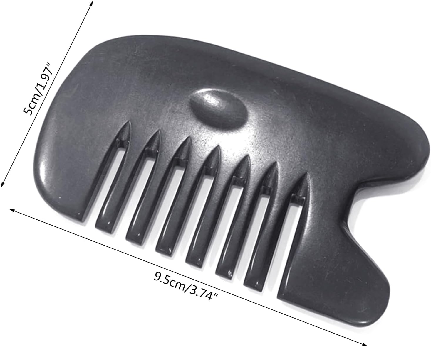 Guojiang Black Water Buffalos Horn Gua Sha Massage Tool for Scraping for and Body Skin Gua Sha Tools Rib Leg for Faci Gua Sha Massage Tool for Scraping - Image 5