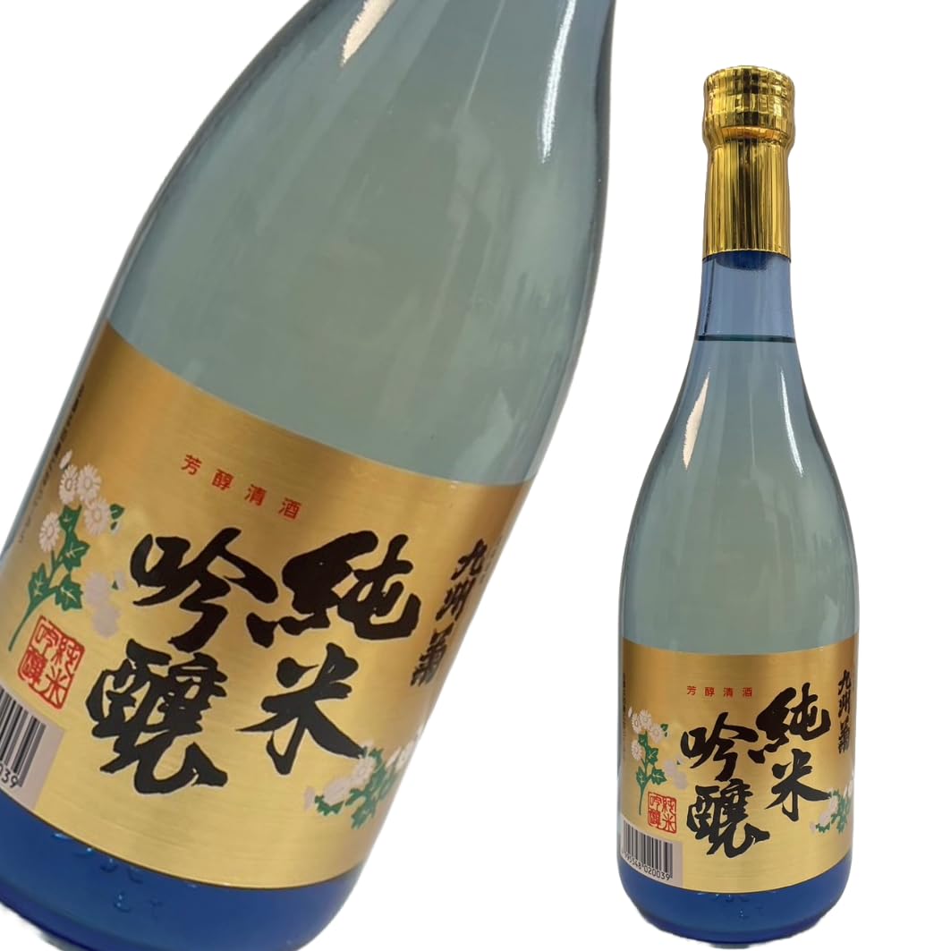 Amazon.co.jp: 九州菊 純米吟醸 720ml : 食品・飲料・お酒