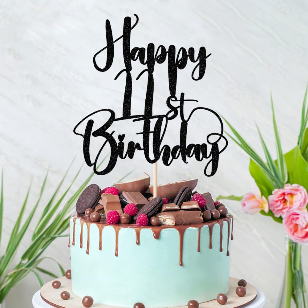 Amazon.co.jp: Dcokska Happy Birthday 11歳のケーキトッパー、男の子