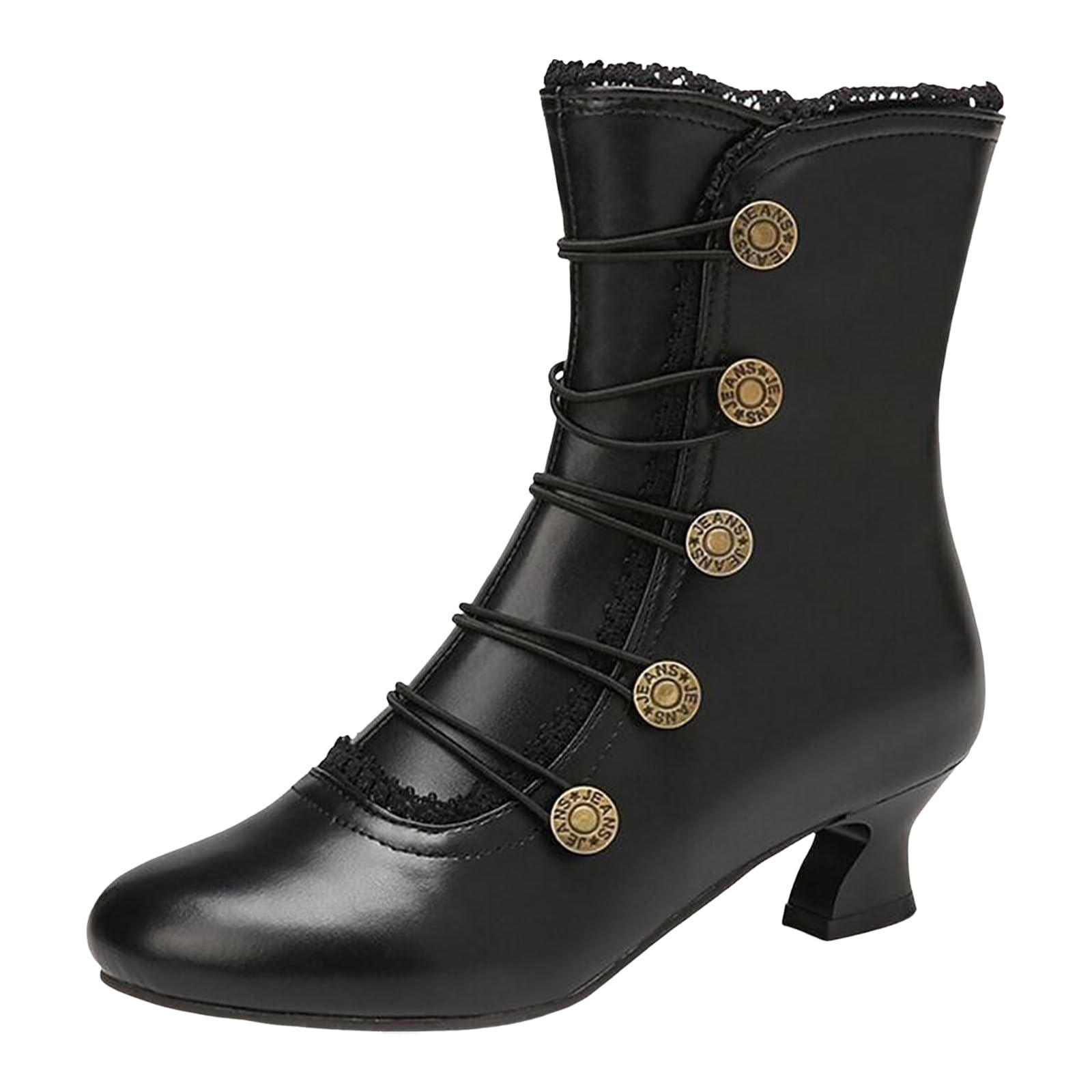 Damskie buty zimowe ze średnią łydką, eleganckie, z antypoślizgową podeszwą, ciepłą wyściółką wewnętrzną, na zimne dni