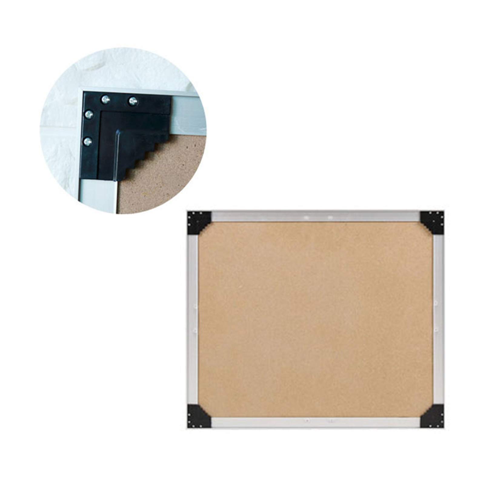 Del Calendario con Cornice in Lega di Alluminio Bacheca Combinata in Sughero per Ufficio Aula Dormitorio Familiare 52,7X45CM