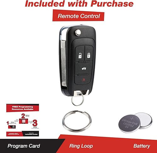 Miniatura 2 de KeylessOption llavero de auto con control remoto para entrada sin llave, repuesto para OHT01060512