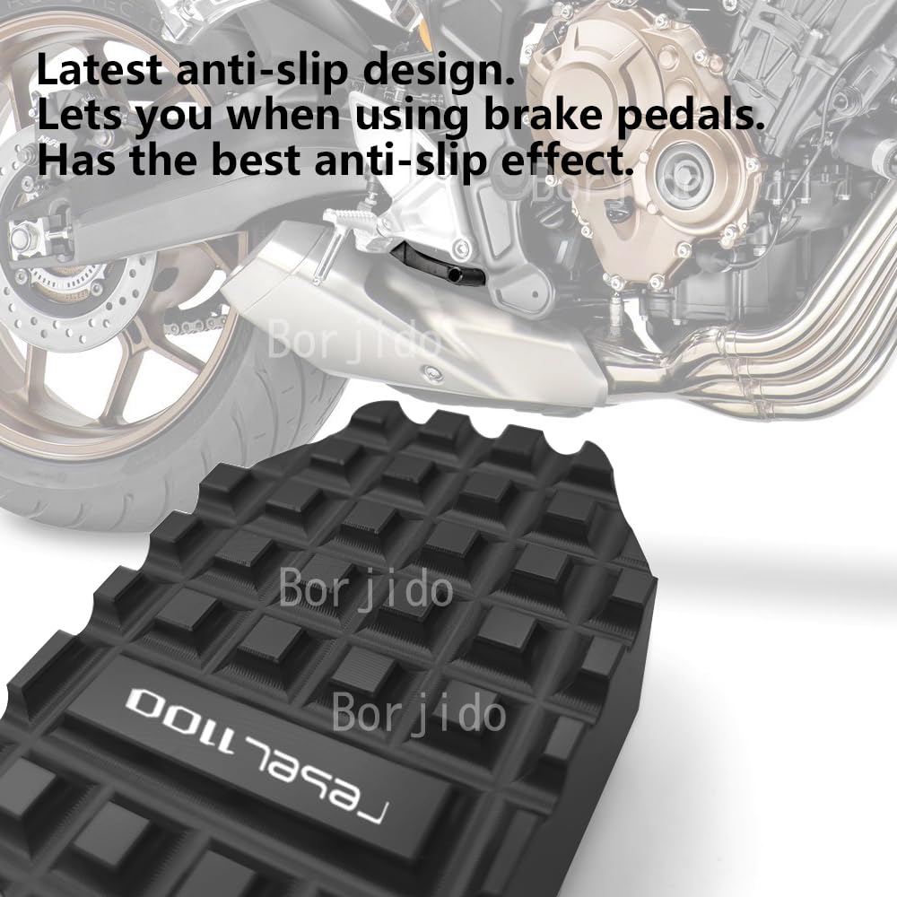 Extensor Pedal Moto Rebel CMX1100 Extensión Pedal Freno Para Honda Rebel  1100 2021-2025 - Aleación Aluminio Plata Repuesto Aftermarket Rebel 1100, image size:1000x1000