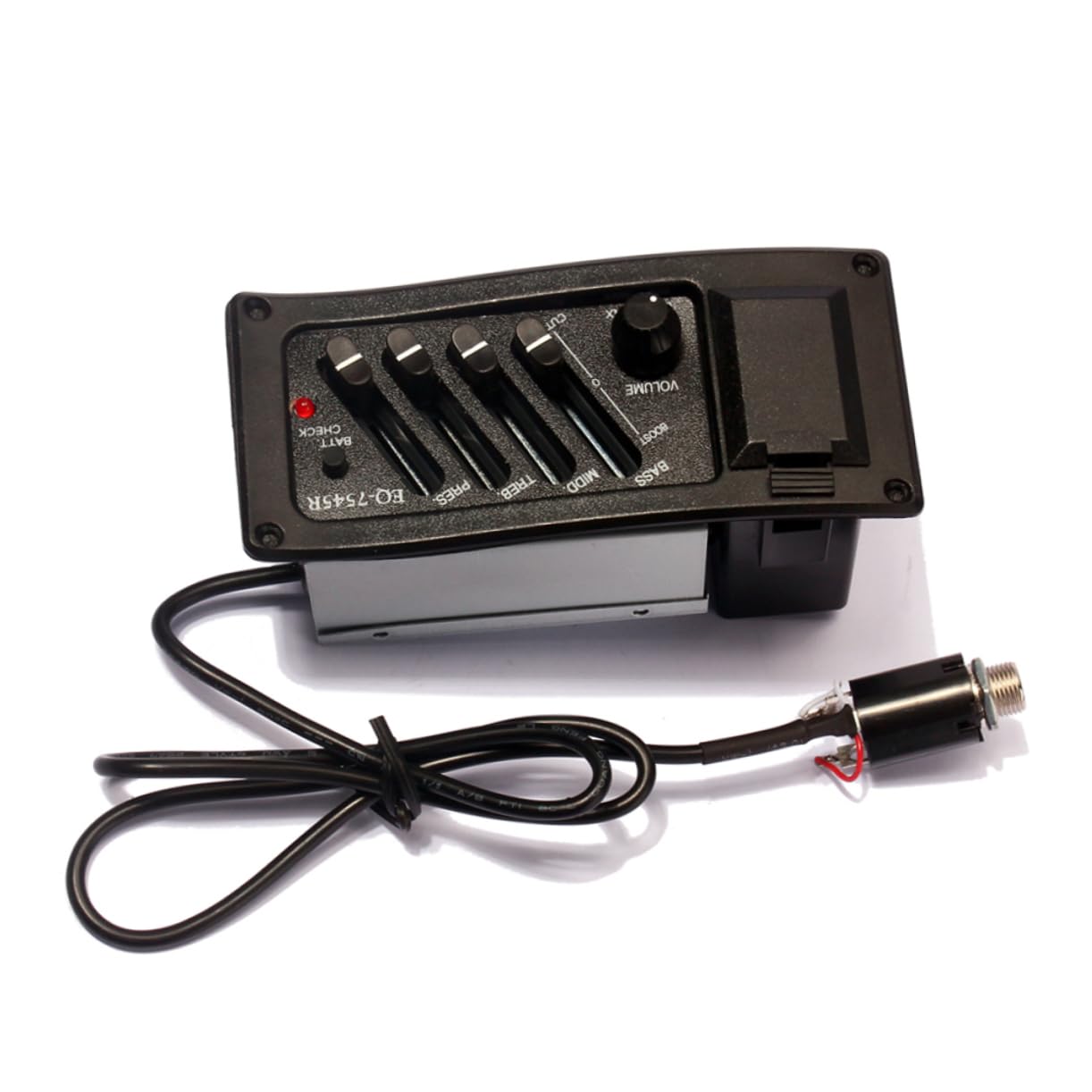 ibasenice 2pezzi Pickup Per Chitarra Acustica Eq Con Equalizzatore Bande e Controllo Volume Facile Da Installare Accessorio Per Amplificare Suono Della Folk Guitarra Inclusa Connessione Con