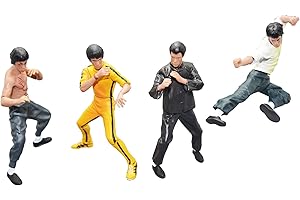 Bruce Lee Action Figure Collection Set: Iconic Kung Fu Master Decor