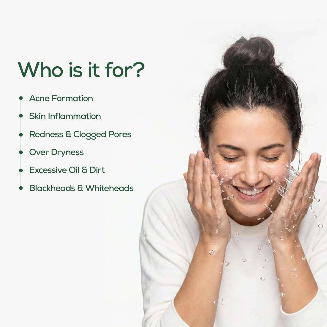 Pil Acneguard Face Wash Gel | Clears Acne, Pimples & Clogged Pores with Jojoba oil , Vitamin E & Tea Tree Oil | Perfect Blend Of Natural Ingredients | Deeply Cleanses, Gentle & Refreshing (50g Each, Pack of 4)