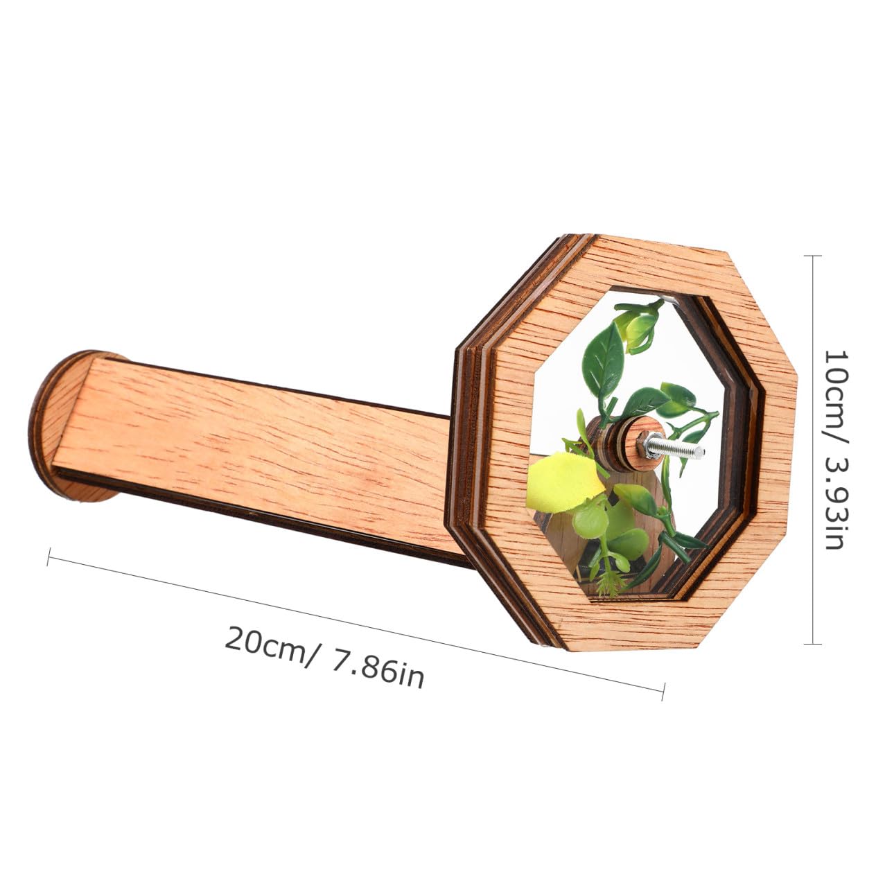 Selbstgemacht Holz Kaleidoskop Satz für Drehbares Kaleidoskop mit Großer Linse und Deckel zum Befüllen Kreatives Lernspielzeug für Geburtstage und Draußen