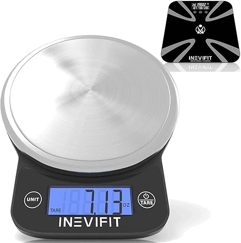 INEVIFIT Báscula de analizador corporal y báscula de cocina digital, paquete de fitness, composición corporal completa y solución de seguimiento disponible en Yaxa Guatemala