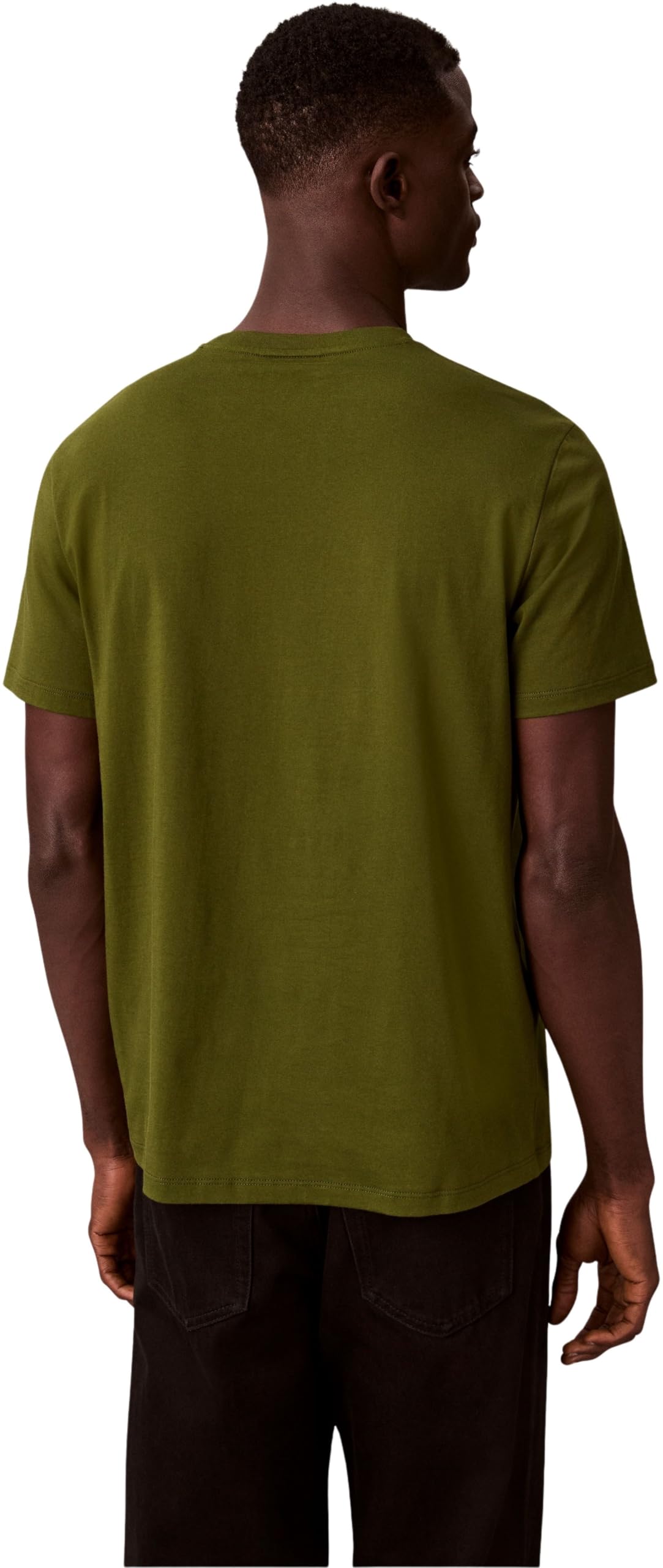 Calvin Klein Męska koszulka z logo SS 30S Classic TEE LV04RC272G koszulki, zielona (Medieval Forest), M, Zielony (średniowieczny las), M