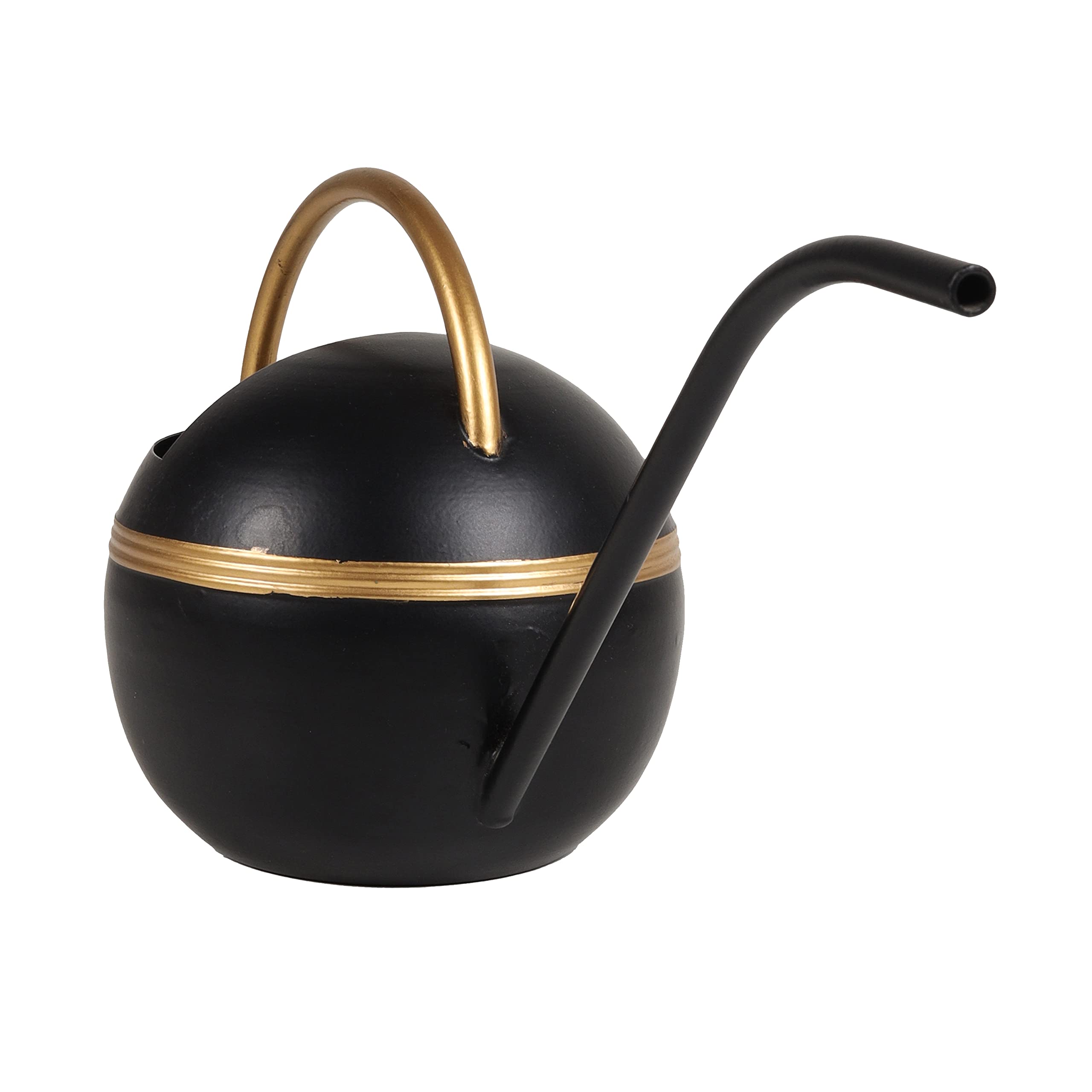 DecorBrio - 1 Liter Metal Black Gold Color Watering Can for Plants Indoor Outdoor Garden, Rust Free Gardening Tools-(16” X 6” X 7”Ht) (B09SBJH2SQ) Amazon Price History, Amazon Price Tracker