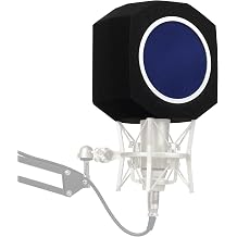 Microphone Sound Insulation Cover Studio Microphone Pop Filter Acoustic Filter Desktop Recording Microphone Wind Screen Noise Reduction Sound Insulation Foam Noise Reducer