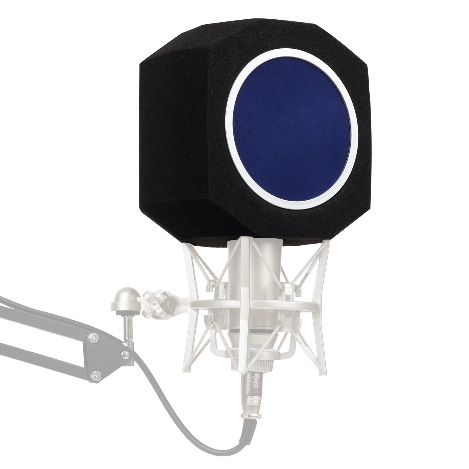Mikrofon Schallschutz Abdeckung, Studio Mikrofon pop filter, Akustisches Filter, Desktop-Recording-Mikrofon Wind Screen Rauschunterdrückung, Schallschutz Schaumstoff der Geräusche Reduzier