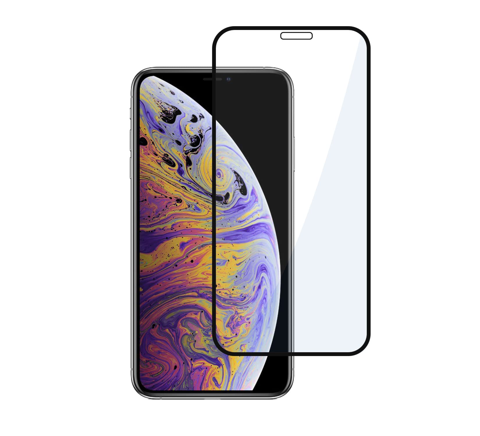 CEDO Tempered Glass for iPhone Xs Max | Screen Protector Full HD Quality Tempered Glass Anti-Scratch Edge to Edge Coverage with Easy Installation Kit (Black) (B082MK9F2D) Amazon Price History, Amazon Price Tracker