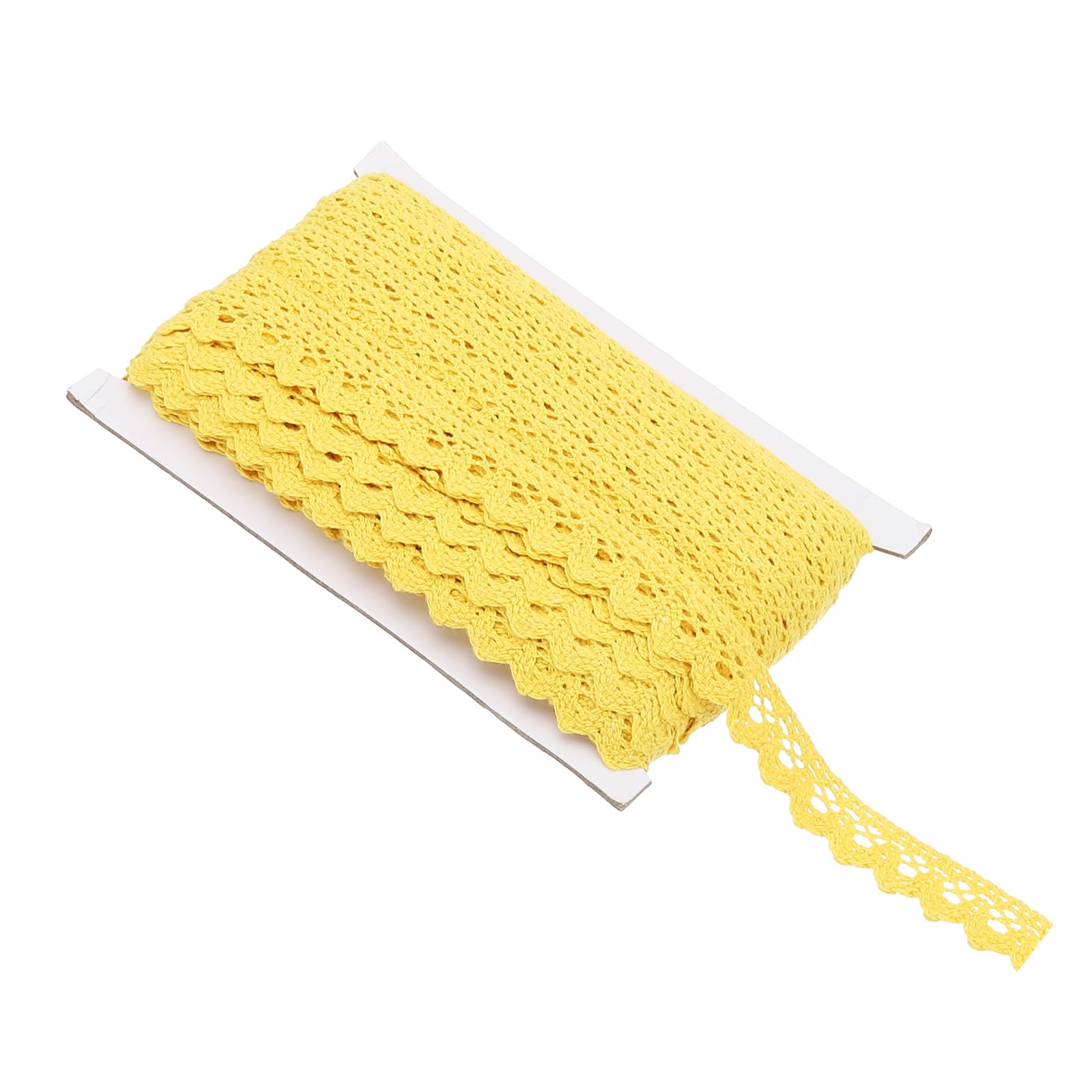 Cinta de encaje amarillo para evitar cortes constantes en manualidades de costura