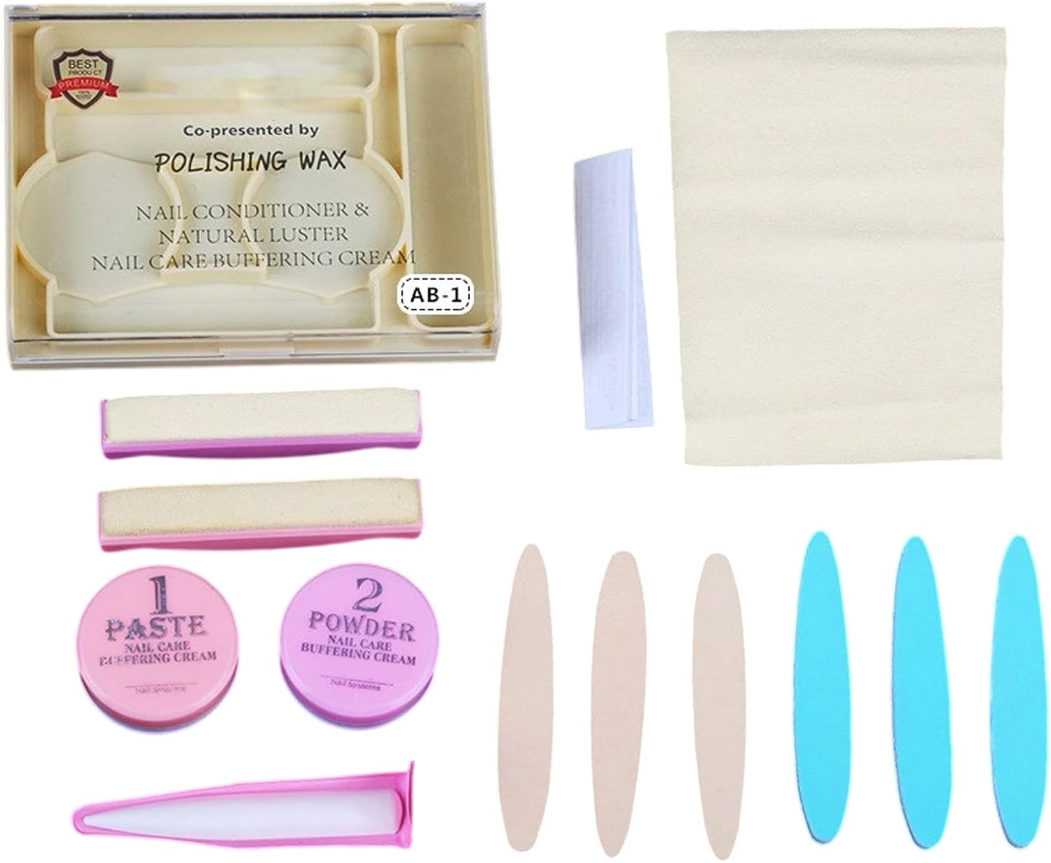 Buffer Voor Nagel Glans – Manicure Versterker | Buffer Crème Polish Wax Voor Vrouwen Thuis Salon Pedicure