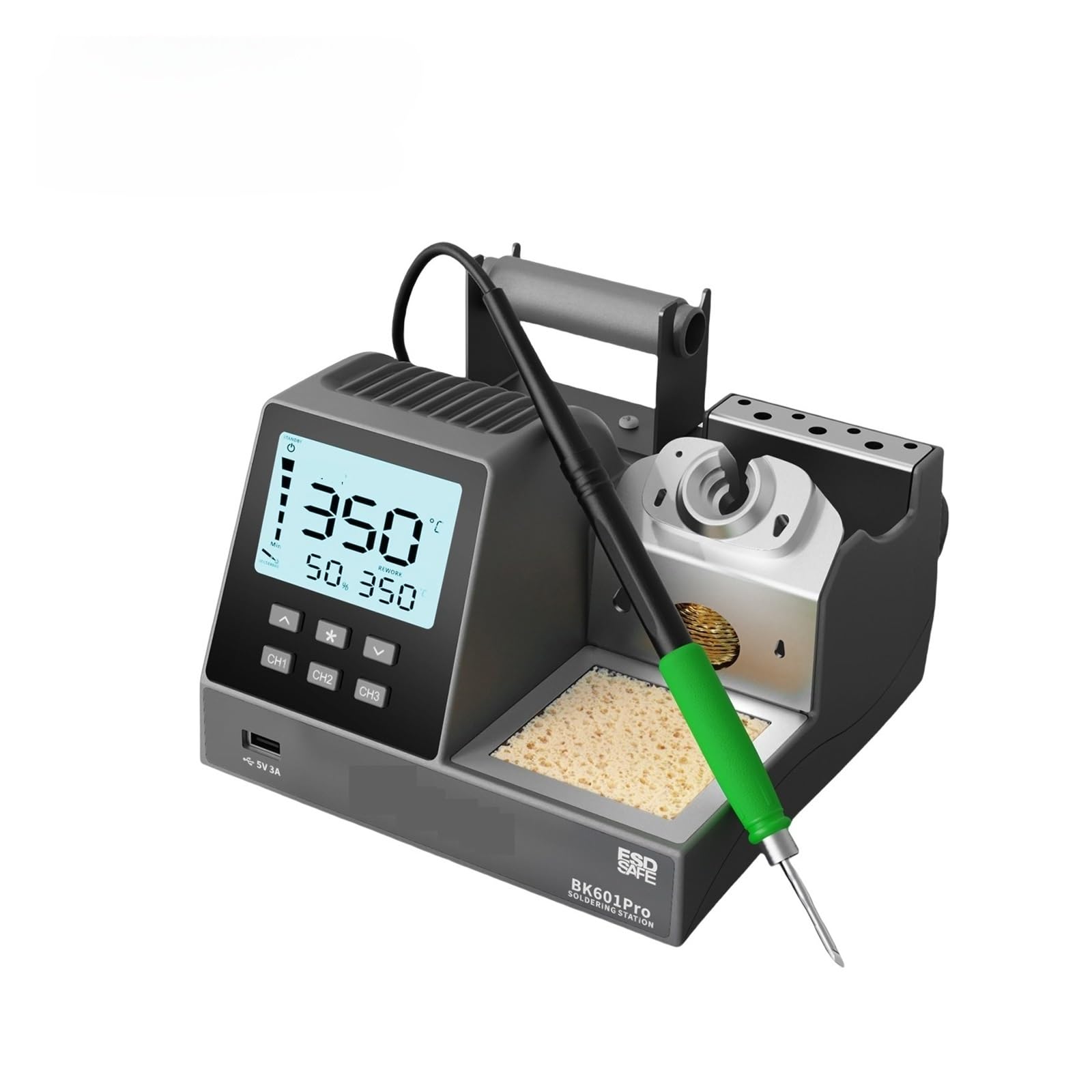 Lutownica, Stacja lutownicza BK601 PRO, kompatybilna z precyzyjnym uchwytem lutowniczym C245
