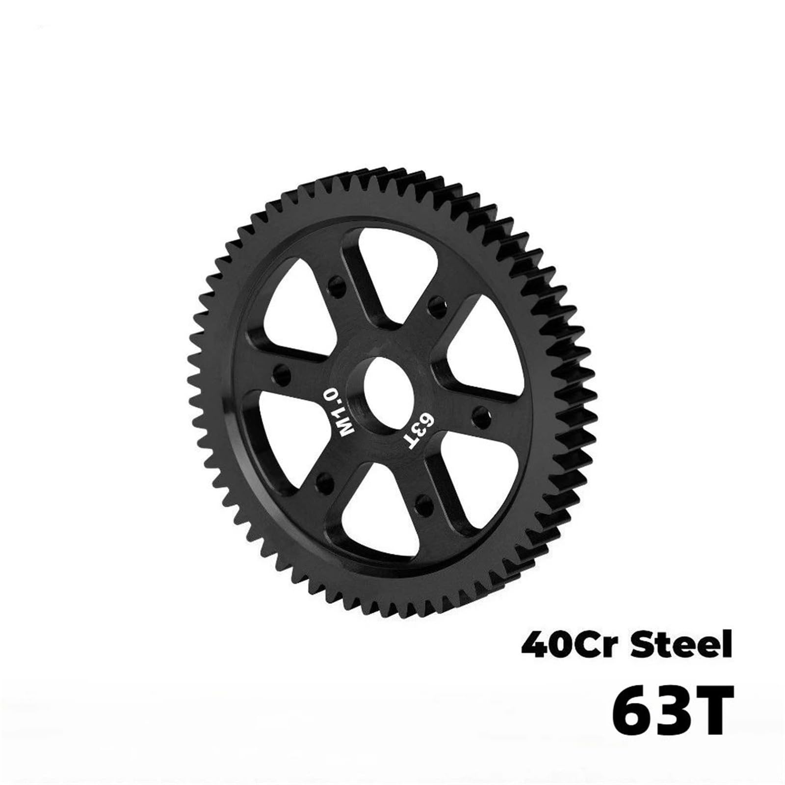 Engranaje Recto 63T M1.0 40Cr Acero para CrossRC EMO XXL XX XX2 XXL2 1/5 1/6 RC Actualización Coche Piezas Repuesto Accesorio Piezas Mejora RC