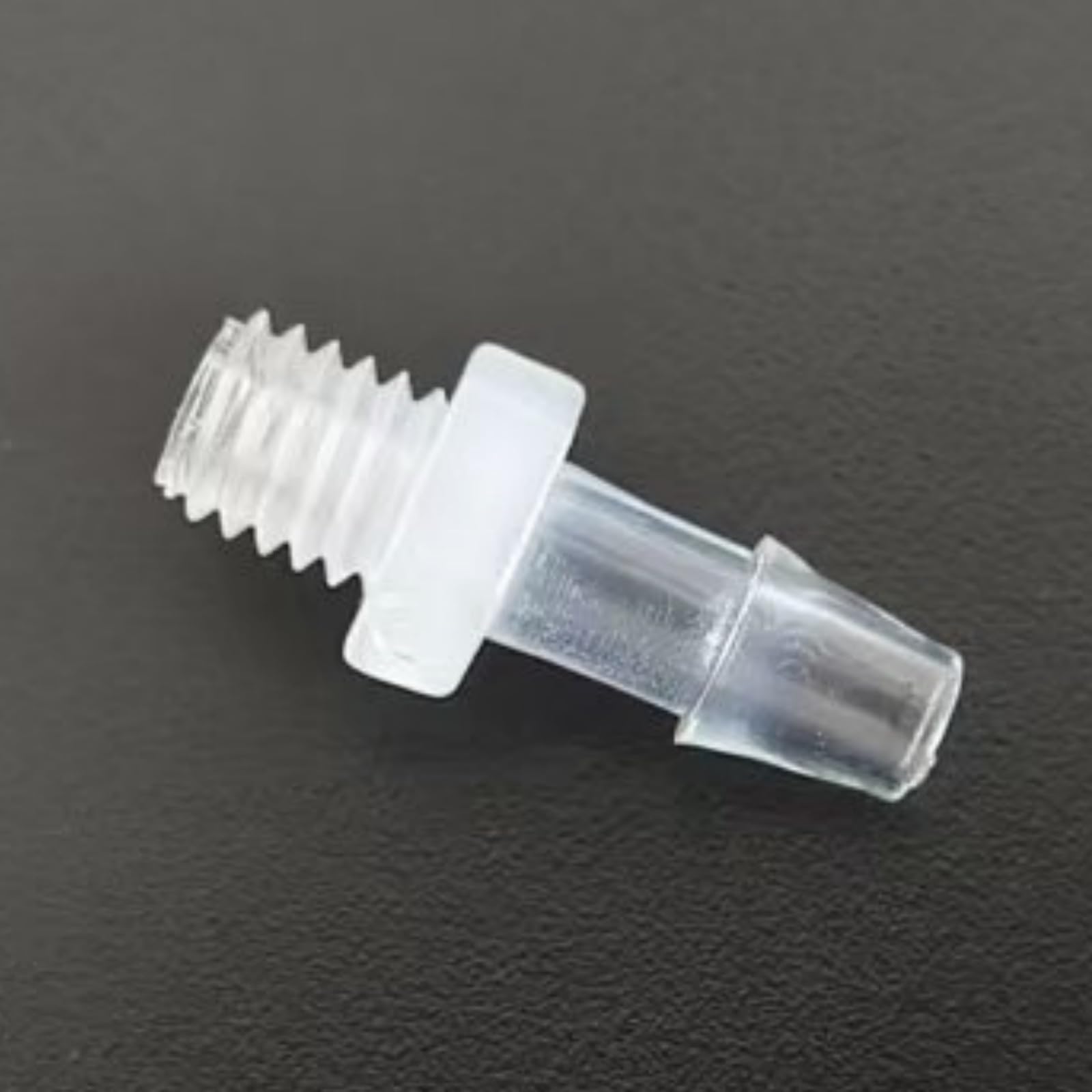 Accesorios de manguera de plástico – Adaptador de rosca macho 10-32UNF para laboratorio y maquinaria de alimentos – 50 piezas reutilizables (2,4 mm 3/32 pulgadas)