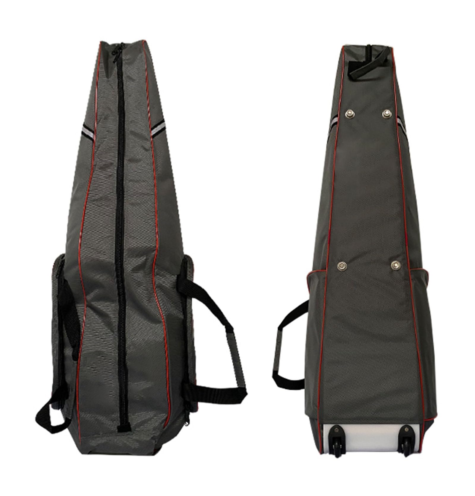 TBQATNTS Fencing Suit Holdall - Pull Rod Bag with Wheels, Foil/Epee/Saber Mask and Fencing Suit Compatible, Gray