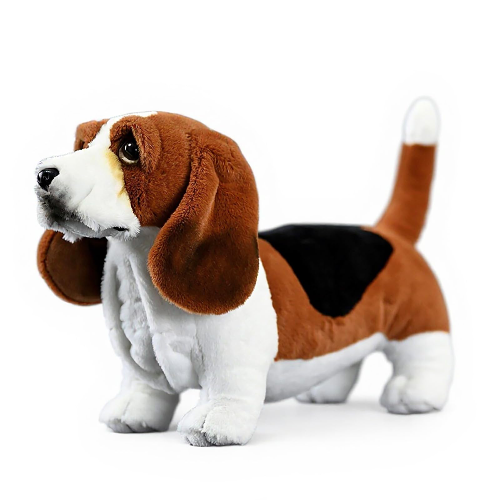 PuffPurrs Lifelike Basset Hound Plush Toy, Realistic Long Droopy Ears Short Legs Teddy Stuffed Animal, Cute Basse Elongated Body Dog Toy Gift, 30 Cm/11 In — image 1