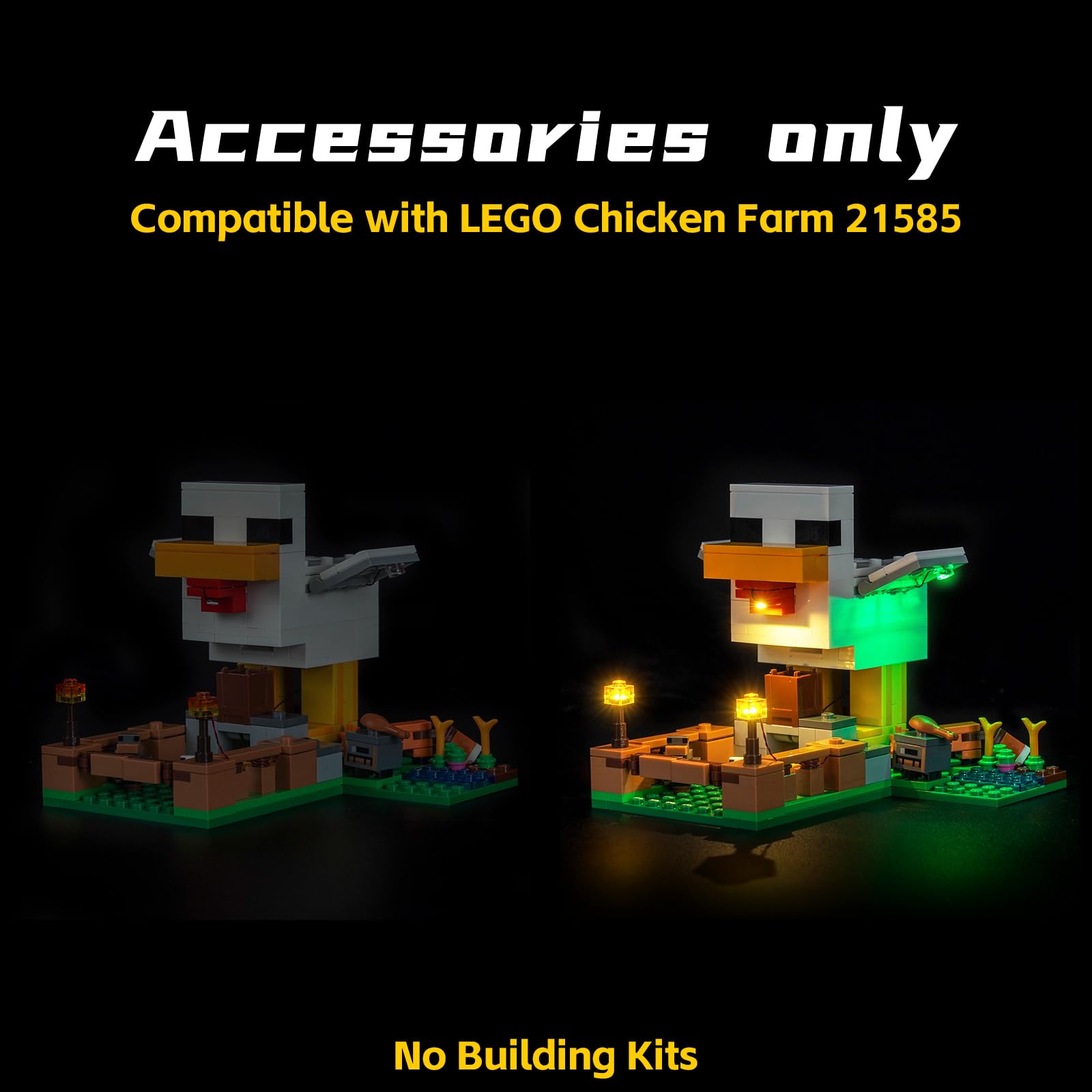 Light Kit Compatible with Lego Chicken Farm 21585 (No Model) - Image 3