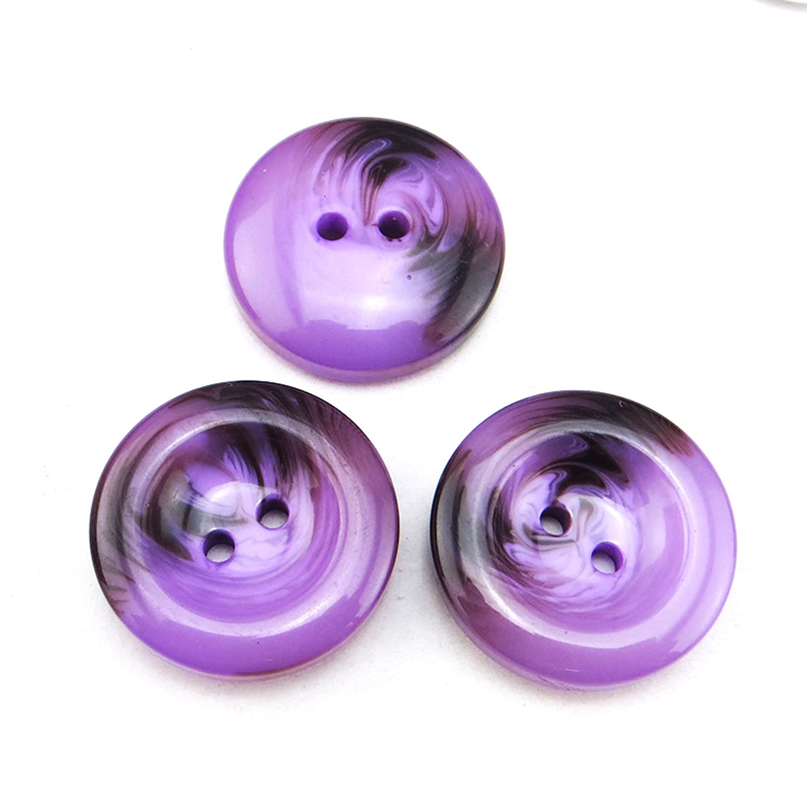 DookAa sewing buttons,buttons,10pcs 30mm Carment Coat Button Decoration Dyed Resin Buttons Garment Boots Sewing Clothes Accessories, Red, One Size (Color : Purple, Size : One Size)