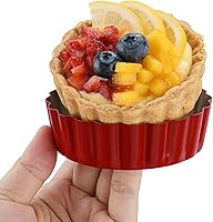 Vista 7 de Mini sartenes para tartas de 3-3/5 pulgadas con parte inferior extraíble, mini moldes redondos para quiche para hornear, juego de moldes