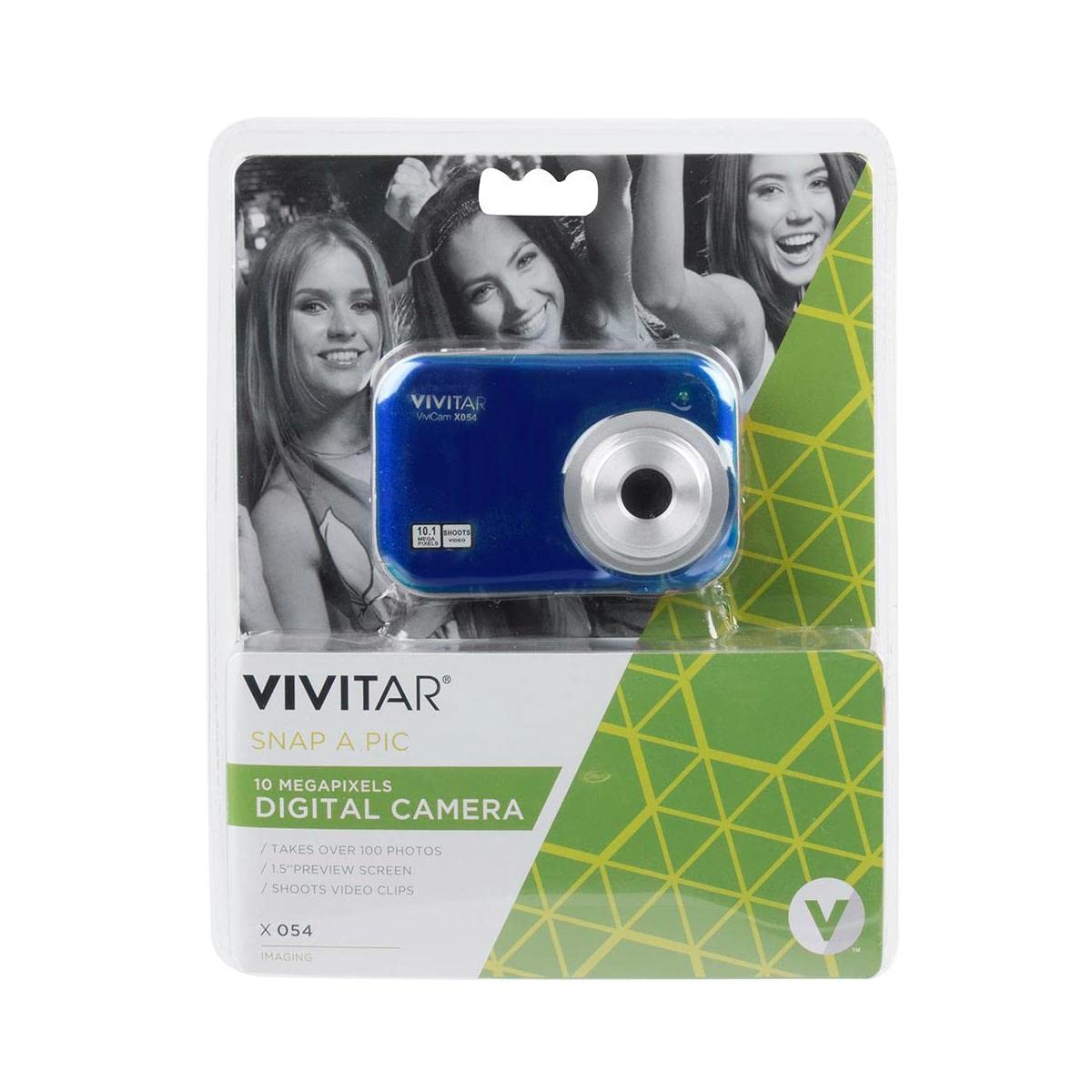 Vivitar ViviCam X054 10.1MP Digital Camera, Blue: All-in-One