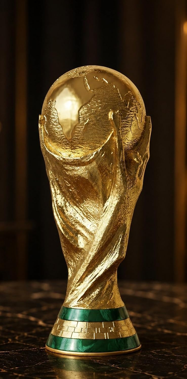 Football World Cup Trophy Replica, Gold Colour, A Tribute to the Legendary, Football Collectible Figurine-image-20