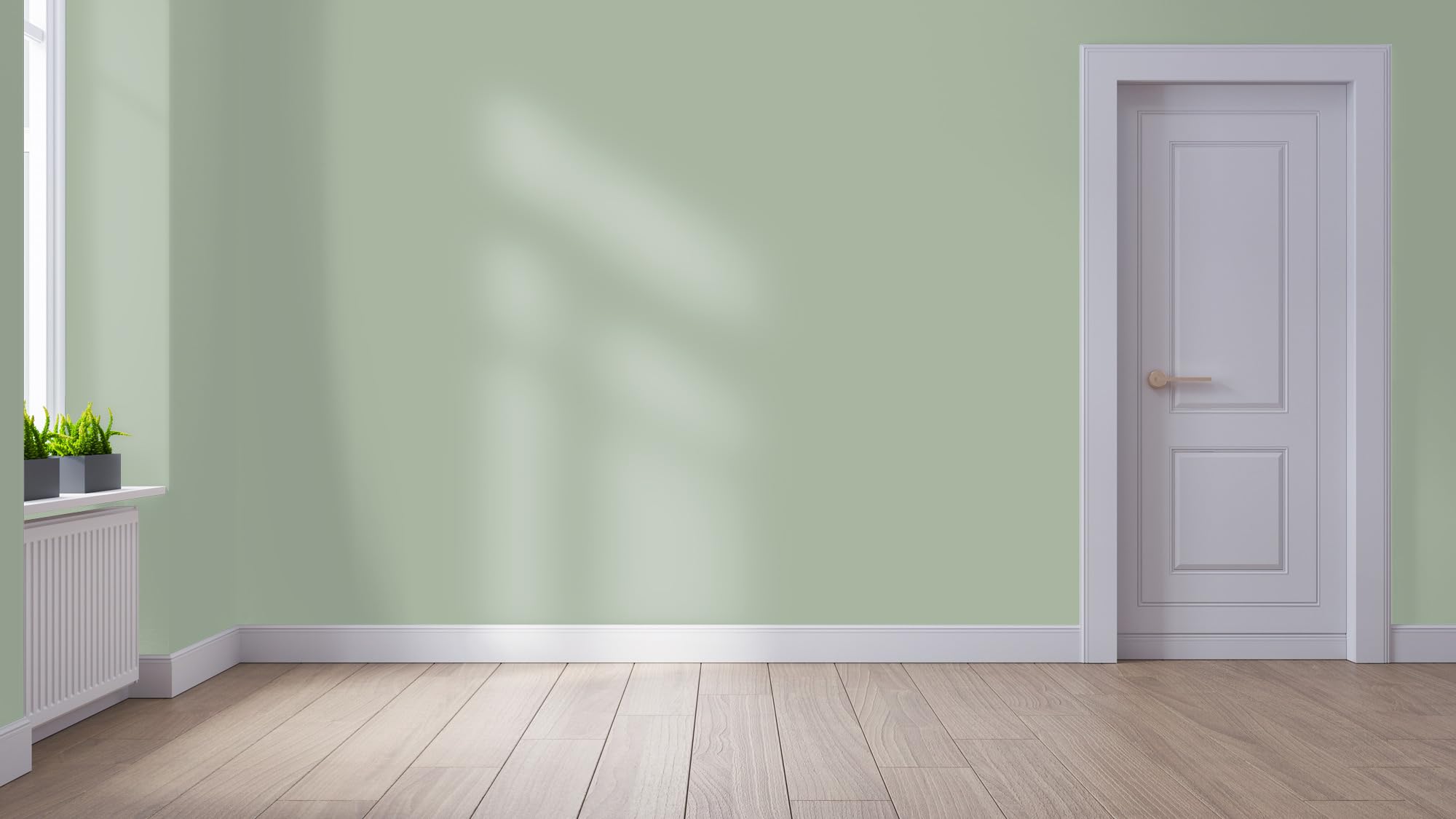 WALLCOVER Peinture murale de qualité supérieure | Vert Sauge | 2.5L = 20m² | Pour les intérieurs à très haut pouvoir couvrant (classe 1) | Finition mate | Fabriquée en Allemagne