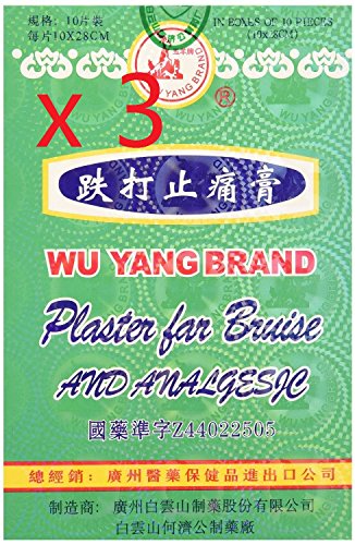 Wu Yang Brand Plaster for Bruise and Analgesic 10pcs (Hongkong Version) (3)