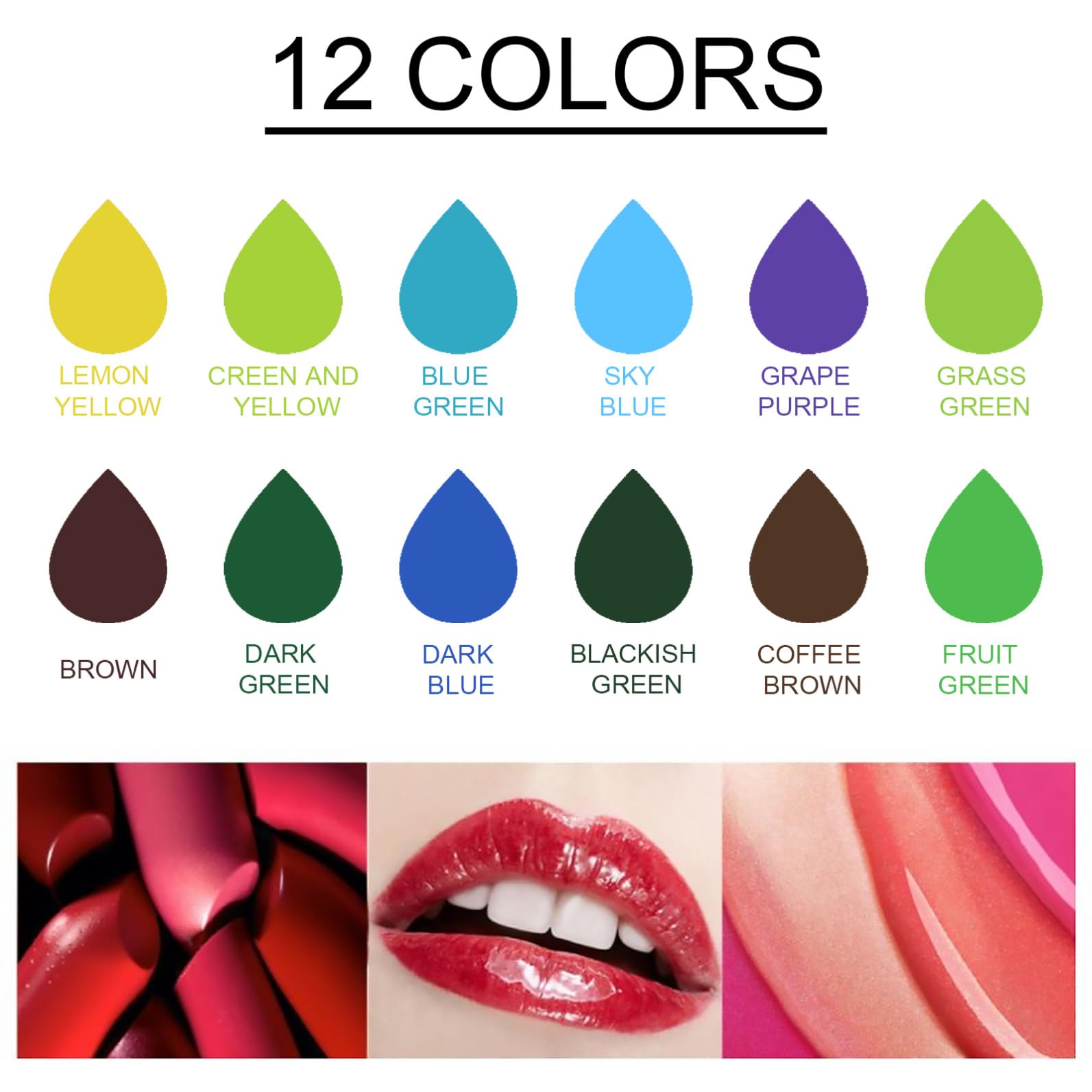 Lipgloss Pigmente aus Pflanzen für Selbstgemacht Kosmetik, Weiß