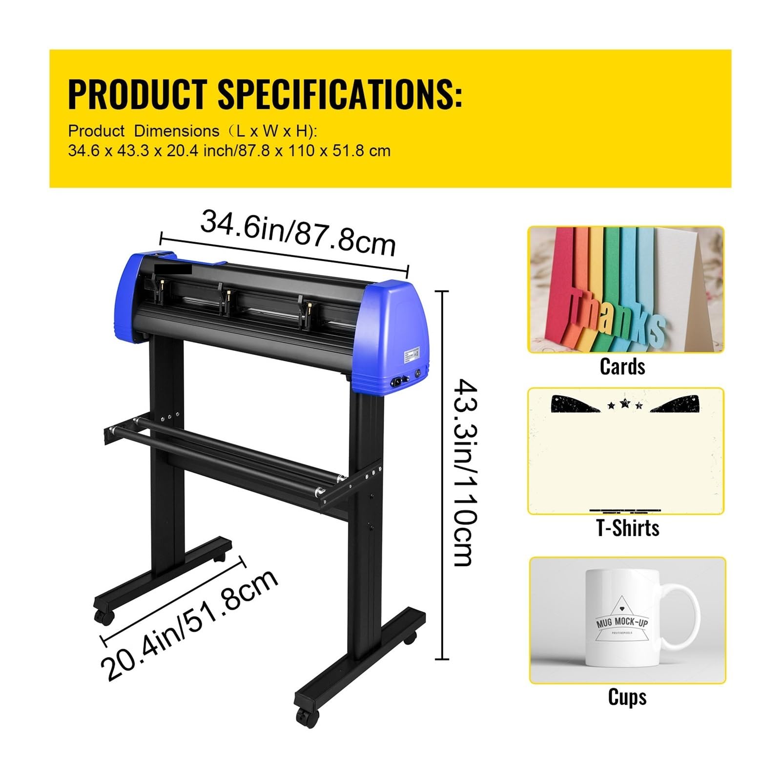 Plotter de vinilo de 28 pulgadas, máquina cortadora de letreros, Software Signmaster, Compatible con Windows, 20 cuchillas, LCD negro for manualidades