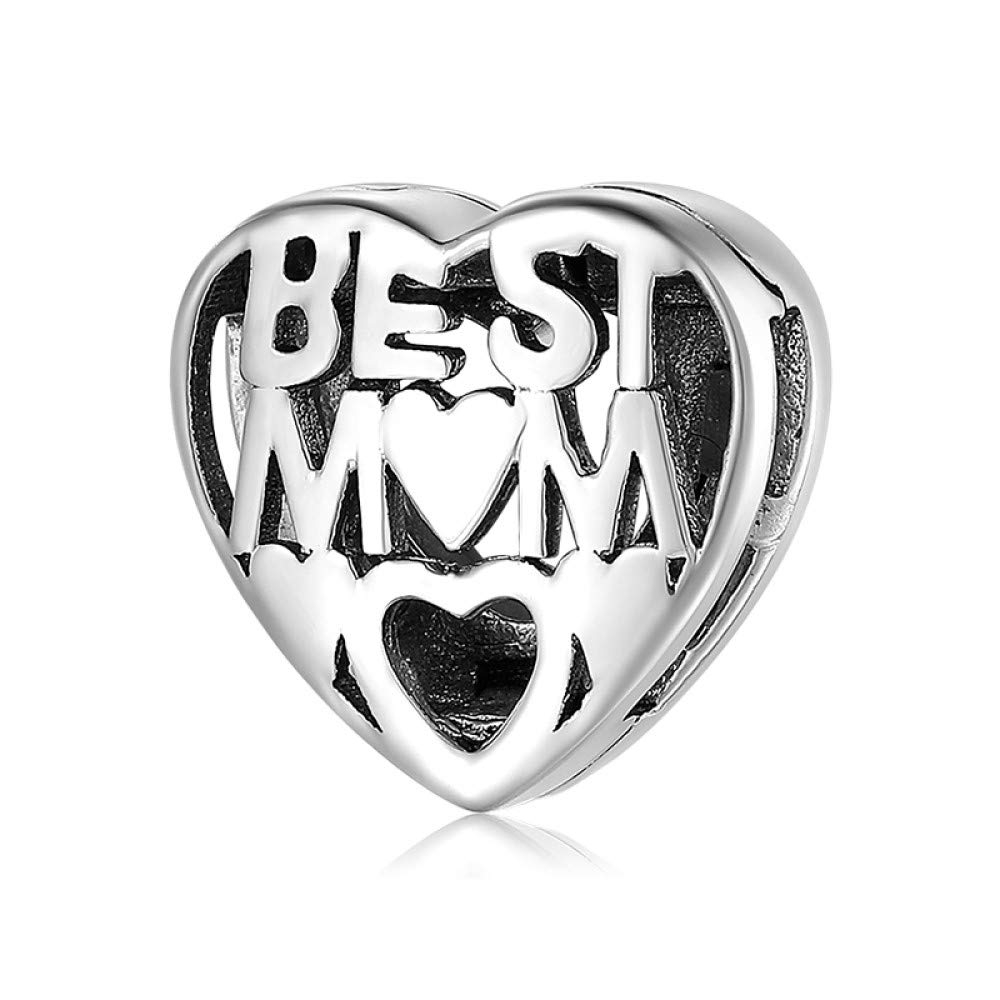Manhe CharmsMom Reflexions Charms 925 Sterling Silver Clip Charms fits Pandora Reflexions Bracelet for Women