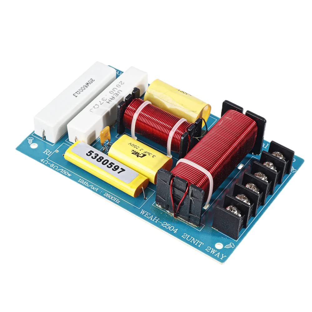 DollaTek 2Pcs Alto e Basso a due vie Crossover HIFI Modulo divisore di frequenza per altoparlanti di qualità audio per altoparlanti da palco professionali