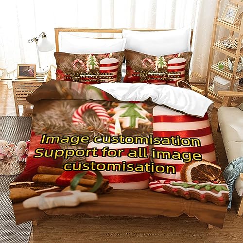Parure de lit personnalisée 3 pièces cadeau idéal - 3