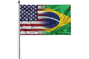 Use Brazil Flag 3x5 Ft Fade and UV Resistant Double-Sided Print for...
