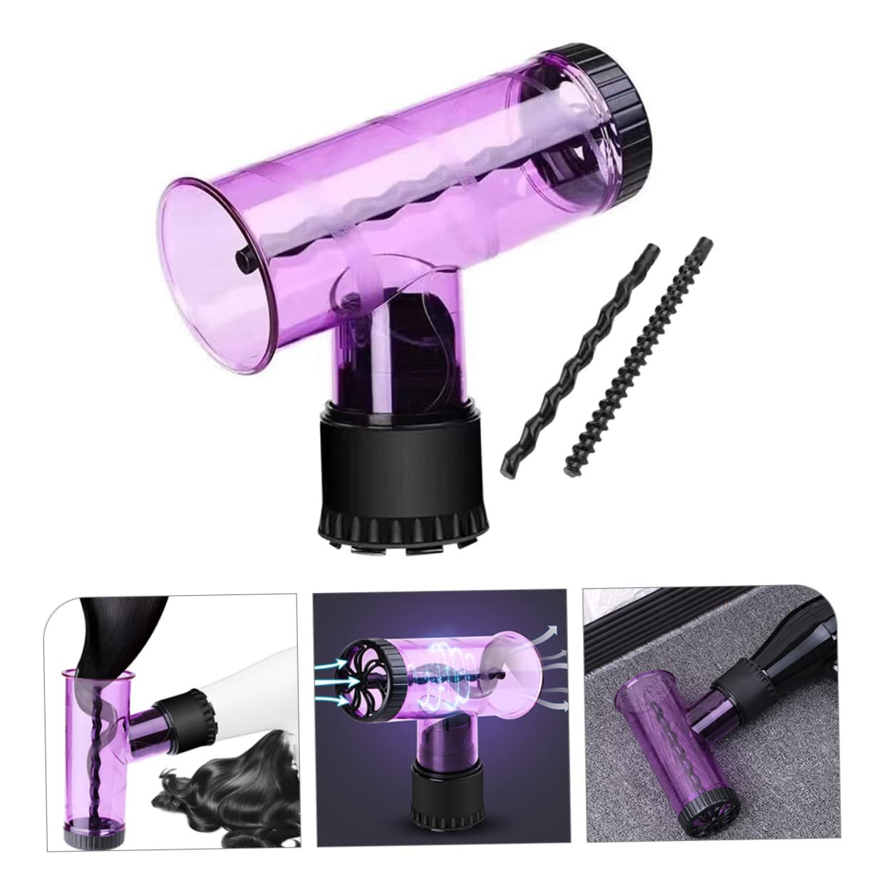 Hair Dryer Curl Diffuser Attachment Easy Install Curly Hair Styling Tool for Beautiful Waves Compatible with Blow Dryers Effortless Curls
