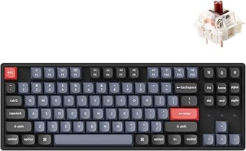 Keychron K8 Pro Wireless Custom Mechanical Keyboard, QMK/VIA Programmable Bluetooth/Wired Tenkeyless RGB Backlight with Hot-swappable Gateron G Pro Brown Switch Compatible with Mac Windows Linux