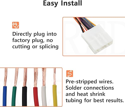 Miniatura 4 de RED WOLF Adaptador de antena de radio estéreo para Nissan FrontierPathfinderTitan 2008-2020, Infinit QX60G37 2010-2014