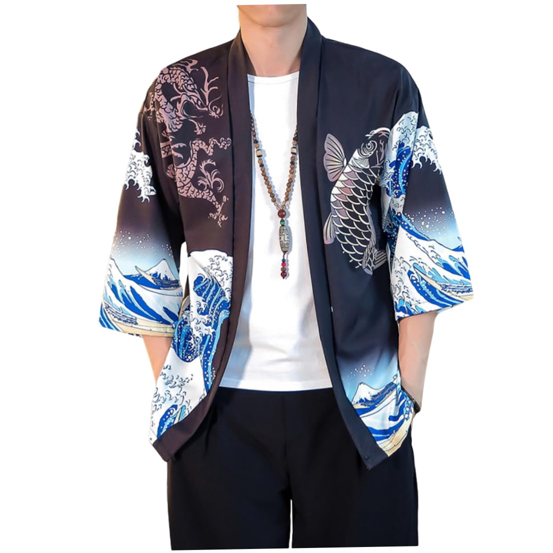 SouiWuziAsia & Pacific Islands Clothing,Japanese Cat Samurai Kimono Streetwear Men Women Cardigan Japan Harajuku Anime Robe Anime Clothes 2021 Summer