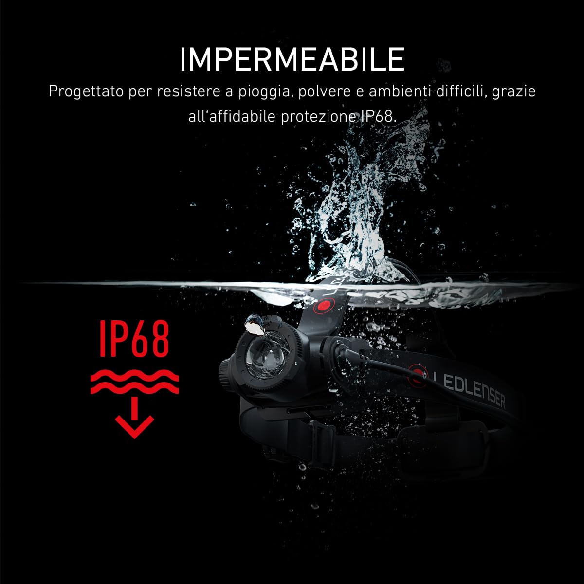 Ledlenser H7R Core Torcia Frontale LED, 1200 Lumen, Ricaricabile con Batteria al Litio, Impermeabile IP67, dimmerabile, Const. Light, Portata Luminosa di 260m, Cavo di ricaricamagnetico USB