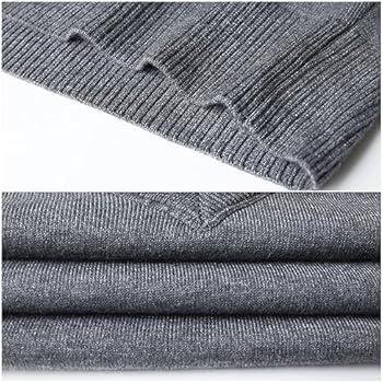 MeiLayM Heren Slim Fit Gebreide V-hals en Ronde Hals Mouwloos