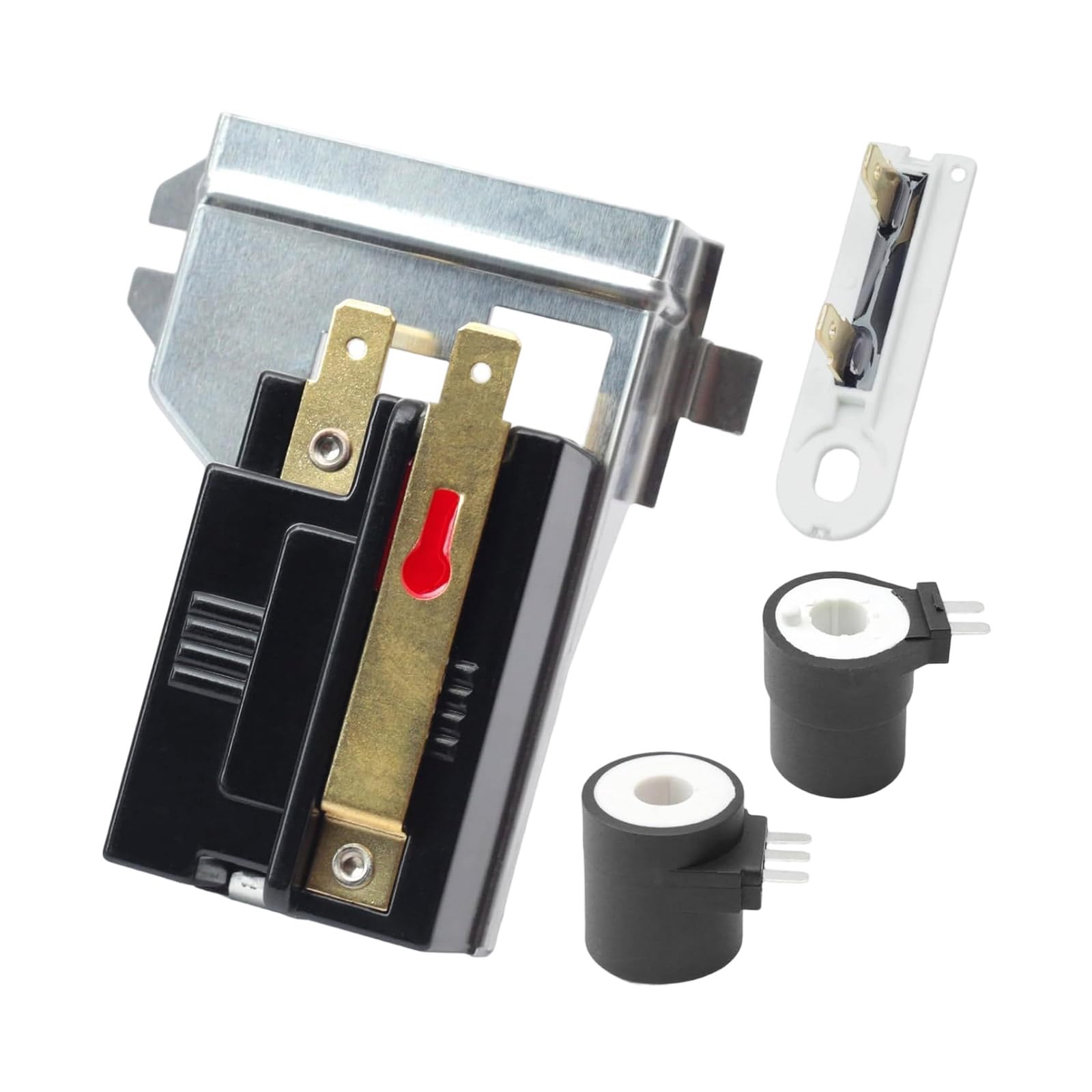 PANFHGFG 6501EL3001A Dryer Flame Sensory Repair Set with Thermal Fused and Adapter Coil for AP4443773 1268234 6501EL9001A Dryer Repair Parts Thermal Fused