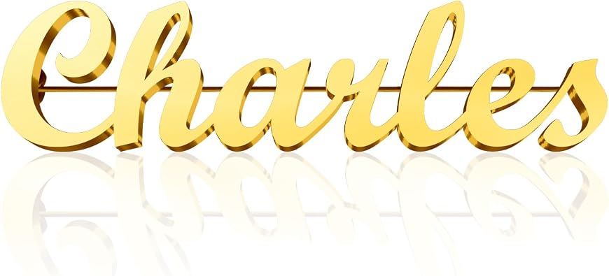 Custom Lapel Pin for Women Men - Name Brooch Pin Personalized Stainless Steel for Wedding Business Party - Gold/Silver/Black Customized Jewelry Gifts