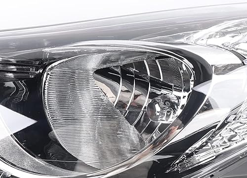 Miniatura 6 de Faros halógenos para Hyundai para Elantra 1.8L 2011 2012 2013 sedán estilo fábrica faros reemplazo directo carcasa negra lente transparente